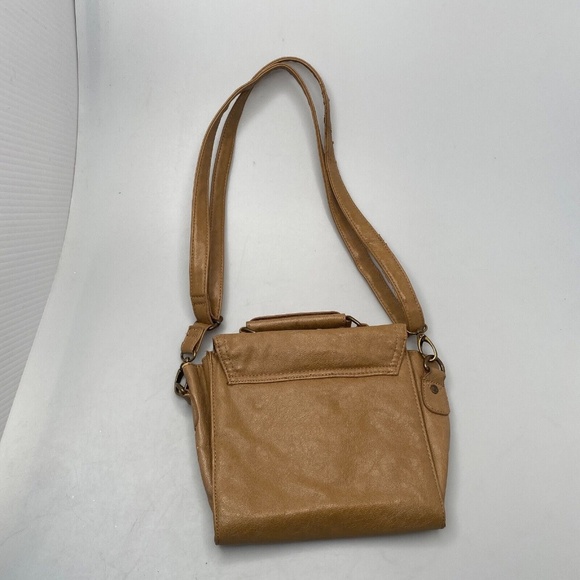Xhilaration Faux Leather Small Tan Crossbody Purse 7.5"x7"x2" - Picture 13 of 16